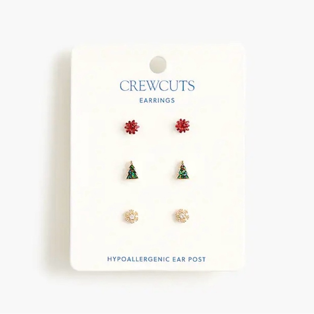 J Crew Holiday Earring Trio